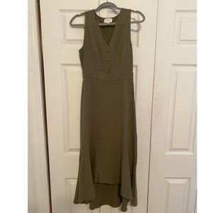 Olive Midi High Low Dress